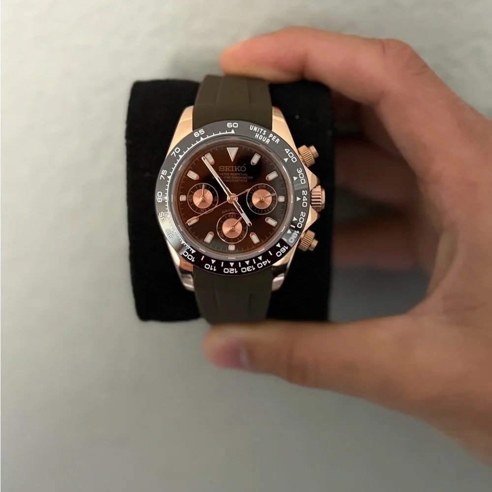Seiko Mod: Caramel Mocha Daytona - Picture 8 of 14